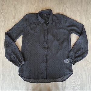 Black Button Down Blouse